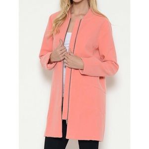 Esley coral coat size M, Anthropologie, EUC